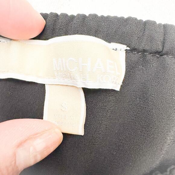 Michael Kors Black Ruffle Bohemian Top Size Small Mint Condition - Picture 3 of 6